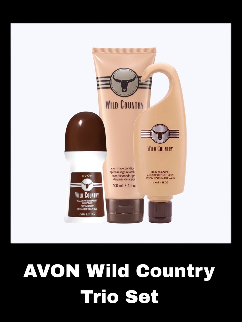 AVON Wild Country Bath + Body Trio Set